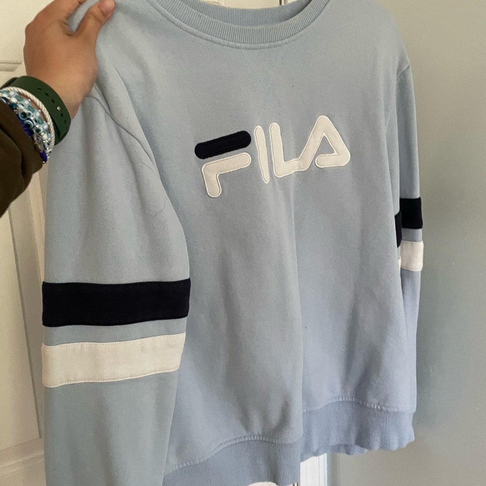 Blue Fila sweater